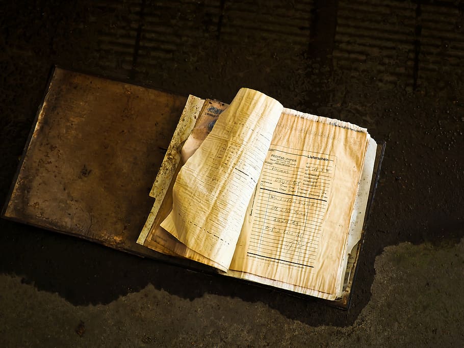 files, blotter, delivery note, old, rots, scrap, retired, broken HD wallpaper