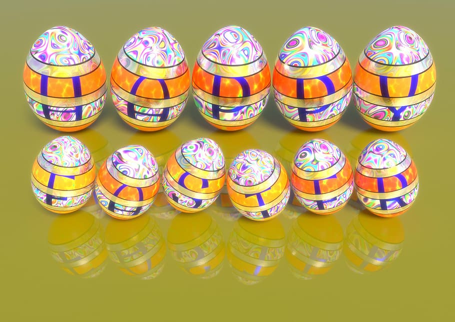easter eggs, happy easter, påskhälsning, easter cards, in a row HD wallpaper