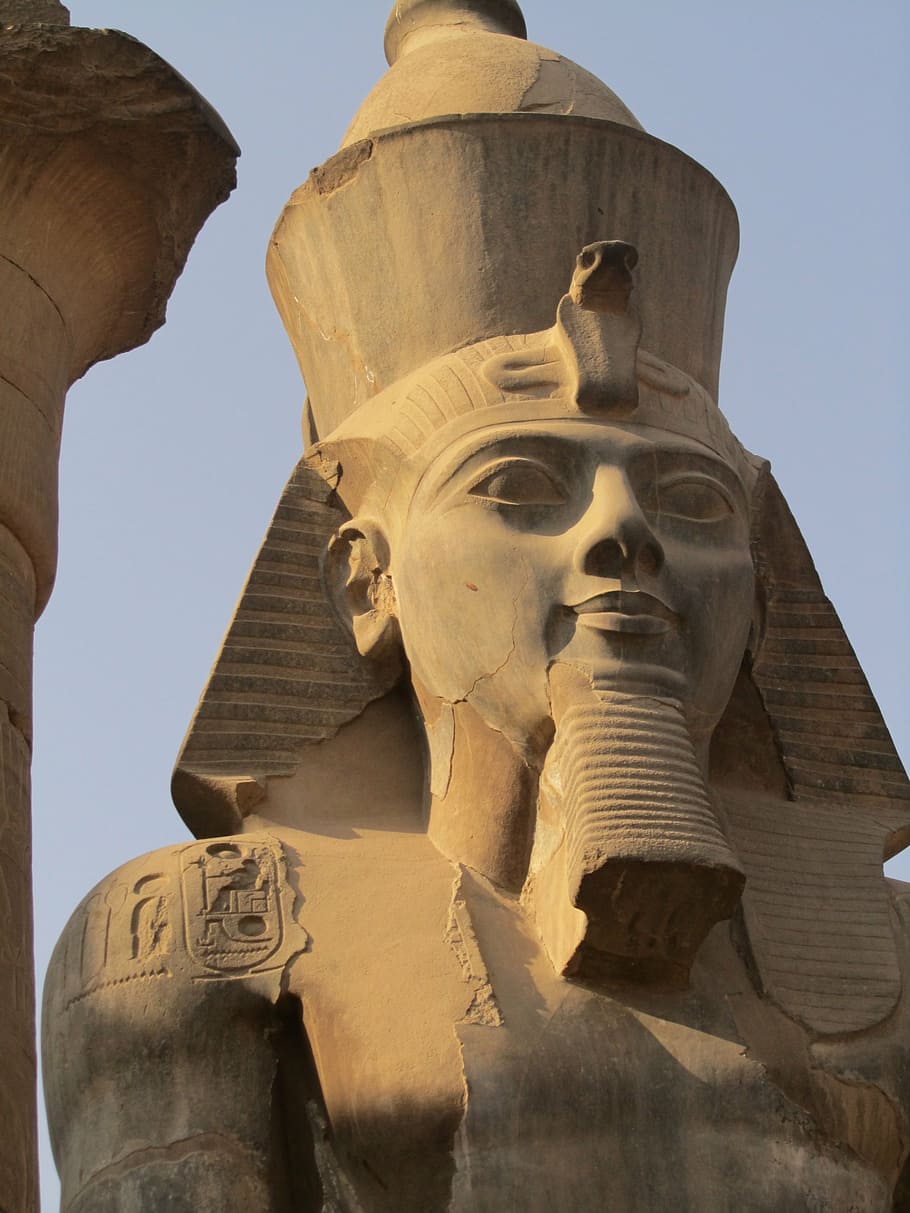 HD wallpaper: egyptian, statue, luxor, human representation, art and ...