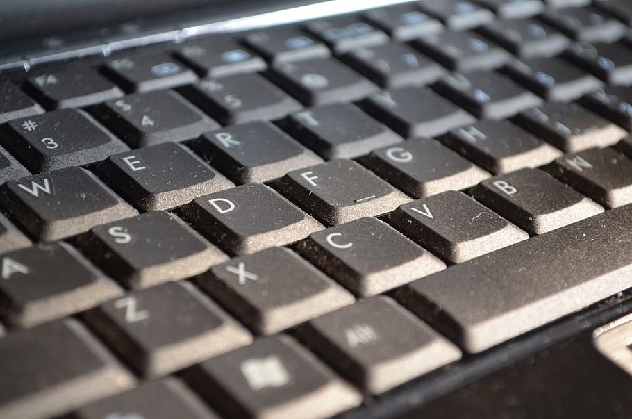 keyboard, computer, laptop, notebook, dust, dusty, technology HD wallpaper