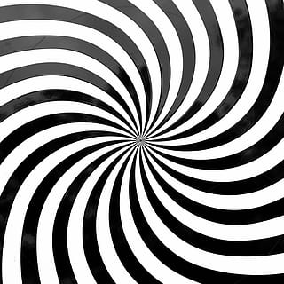 white and black spiral illustration, optical deception, graphic HD wallpaper