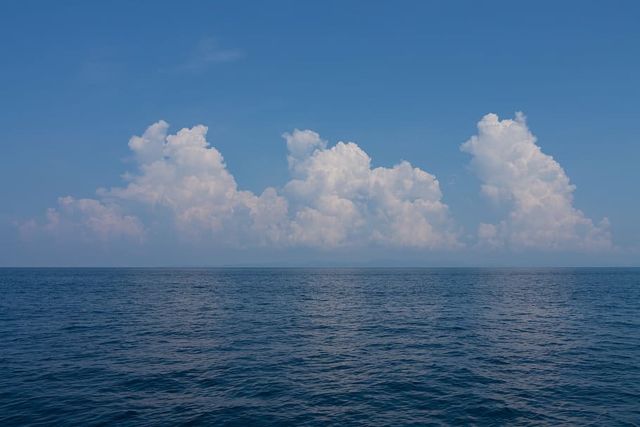 sea, summer, sky, blue, vacation, sun, holiday, travel, nature HD wallpaper