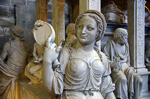 St Denis, Basilica, Statue, royal, necropolis, the kings of france HD wallpaper