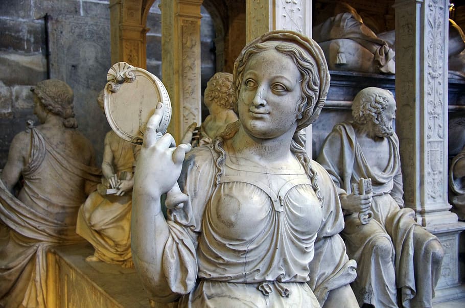 St Denis, Basilica, Statue, royal, necropolis, the kings of france HD wallpaper