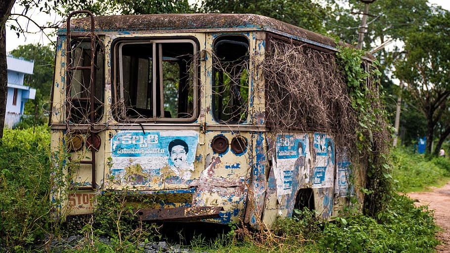 photo of classic white vehicle near tree, photography, beige HD wallpaper