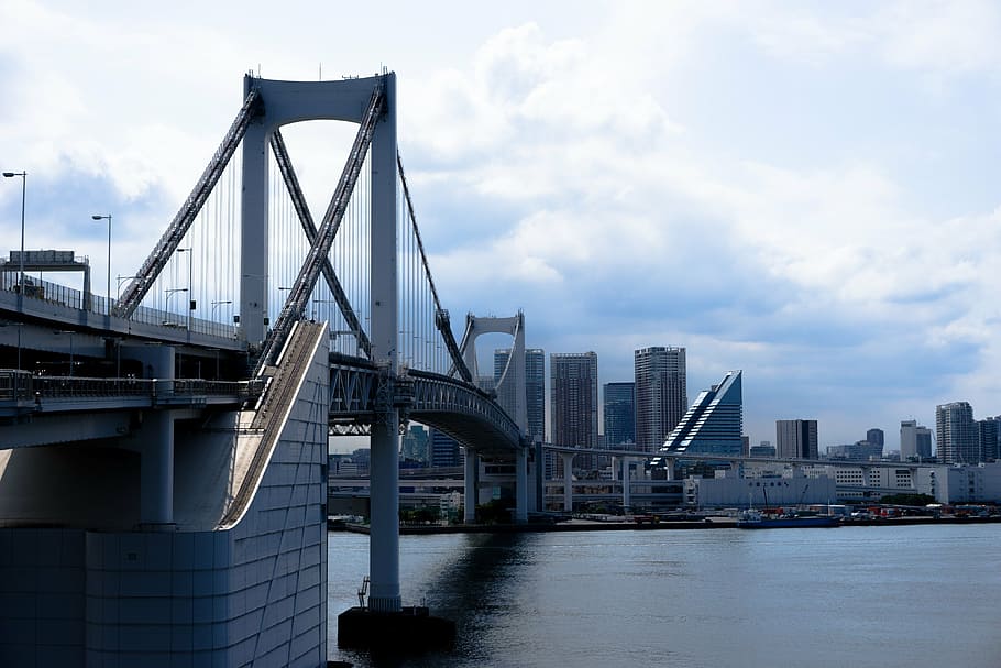 bridge, pier, landscape, architecture, city, water, built structure HD wallpaper