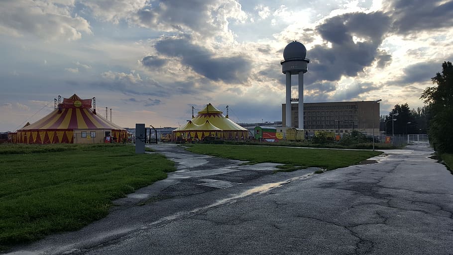 berlin, circus, tempelhofer field, architecture, built structure HD wallpaper