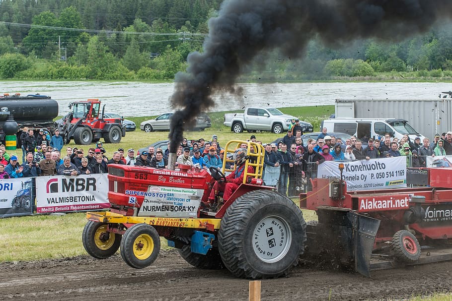tractor, contest, race, transportation, mode of transportation HD wallpaper
