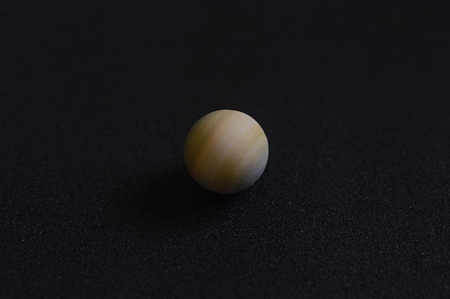 planet, model, saturn, black background, close-up, single object HD wallpaper