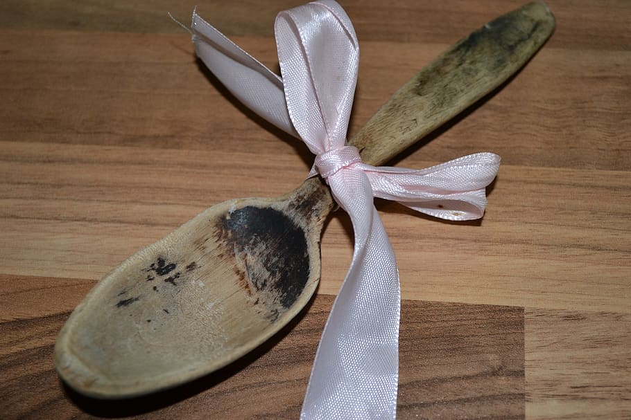 spoon, antique, kitchen, wood - material, table, indoors, still life HD wallpaper