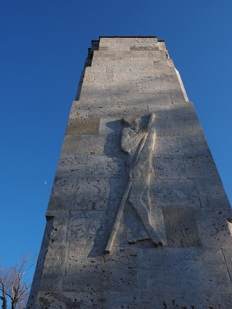 Figure, Man, Monument, Pillar, war memorial, tower, stone, architecture HD wallpaper
