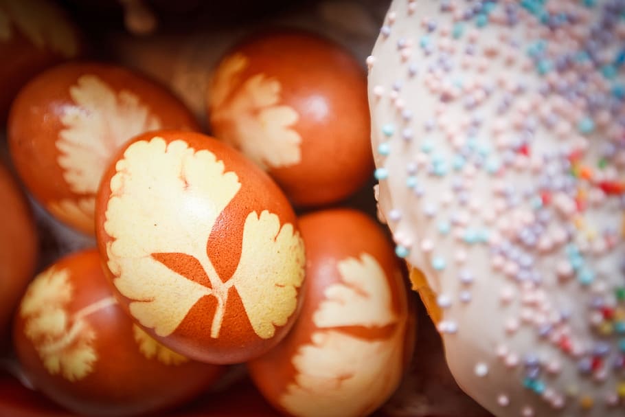 brow egg lot, easter, easter cake, holiday, christ is risen HD wallpaper