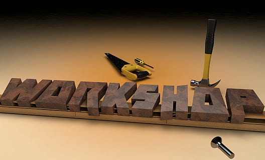Workshop commercial signage, wood, tool, learn, training, self-awareness HD wallpaper