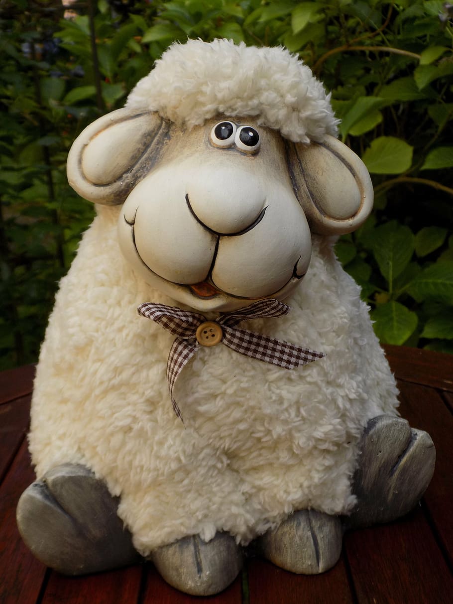 sheep, figure, deco, cute, representation, art and craft, toy HD wallpaper