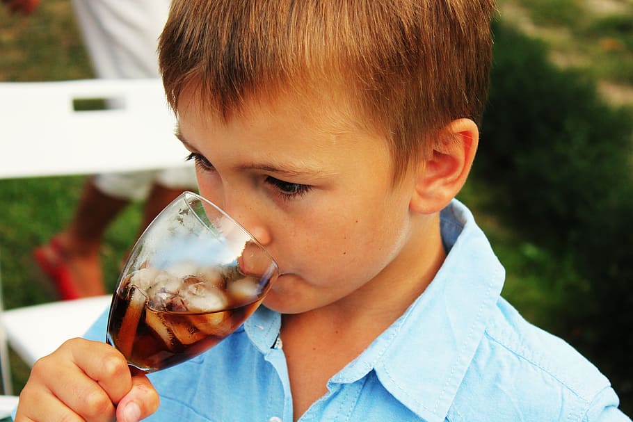 boy, cup, drink, ice, party, cold, liquid, child, pepsi-cola HD wallpaper