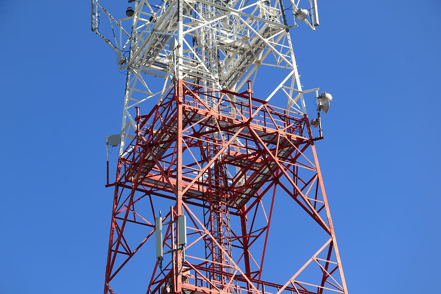 poland, telecom, telecommunication, tower, transmission, gsm HD wallpaper