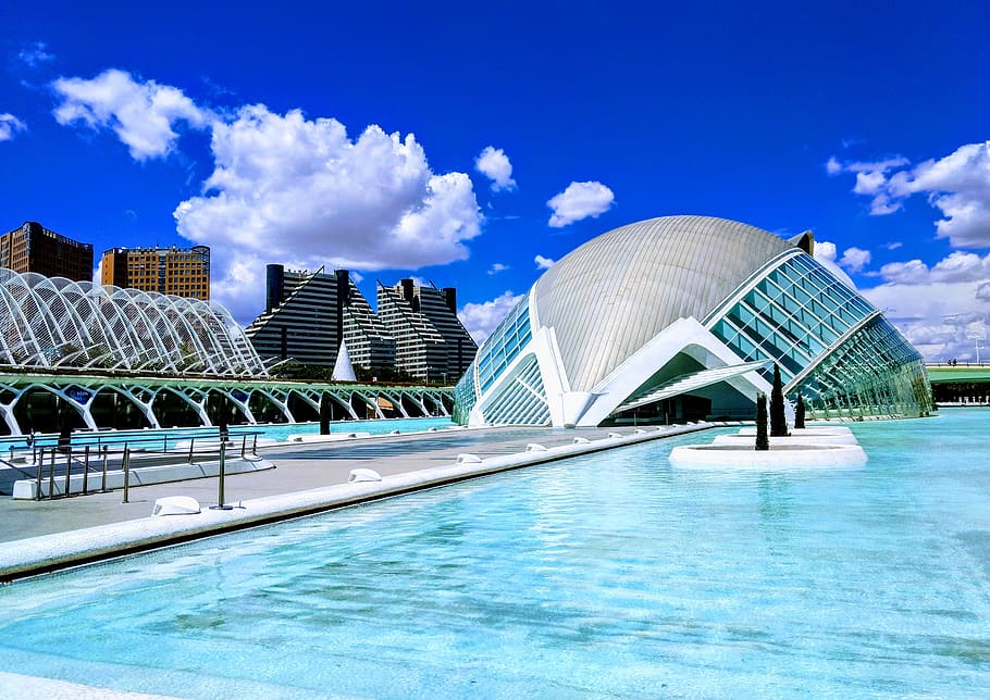 valencia, spain, architecture, built structure, sky, building exterior HD wallpaper