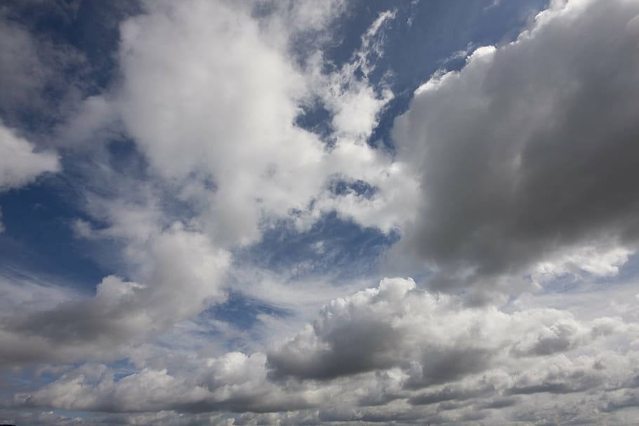 sky, clouds, landscape, blue, clouds form, covered sky, nature HD wallpaper