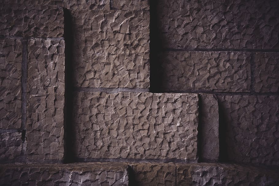 brown stone wall, brown brick, dark, old, antique, architecture HD wallpaper