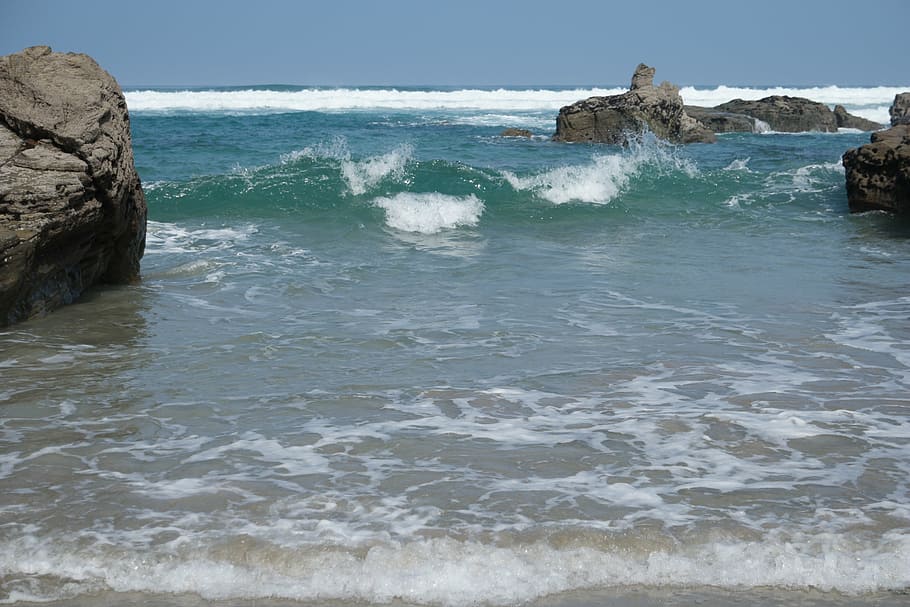 sea, atlantic, wave, forward, lake, holiday, spain, riasbaixas HD wallpaper