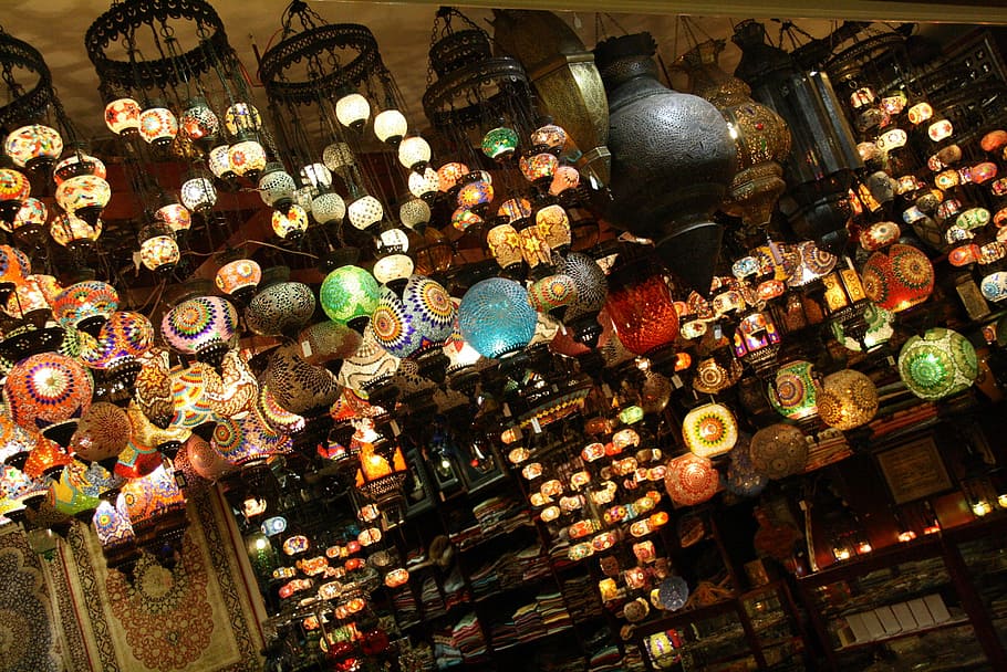 Lantern, Light, Lamp, hanging, lighting, arabic, suidi, dubai, HD wallpaper
