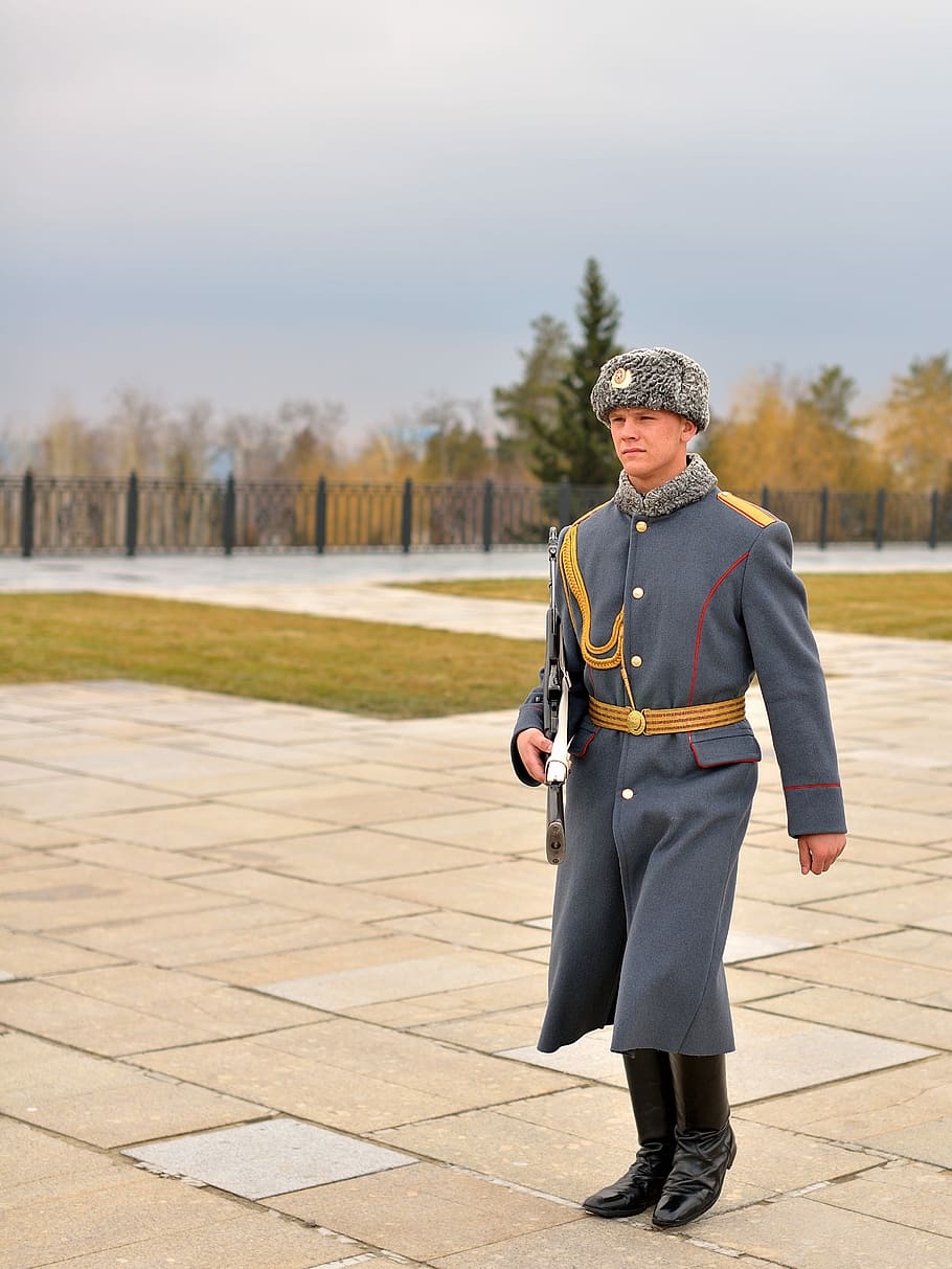 warrior, soldier, full length, one person, day, real people HD wallpaper