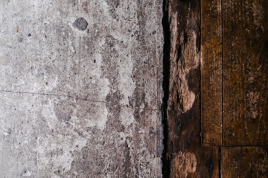 wodden, concrete, table, texture, textured, weathered, wall - building feature, HD wallpaper