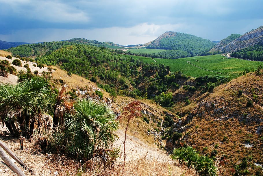 height, sicily, dahl, landscape, open space, nature, mountain HD wallpaper