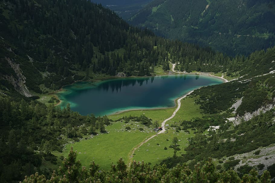 Lake, Mountains, Alpine, nature, scenics, beauty in nature HD wallpaper