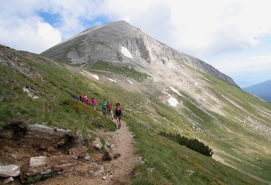 mount, hiren's, bulgaria, mountain, leisure activity, group of people HD wallpaper