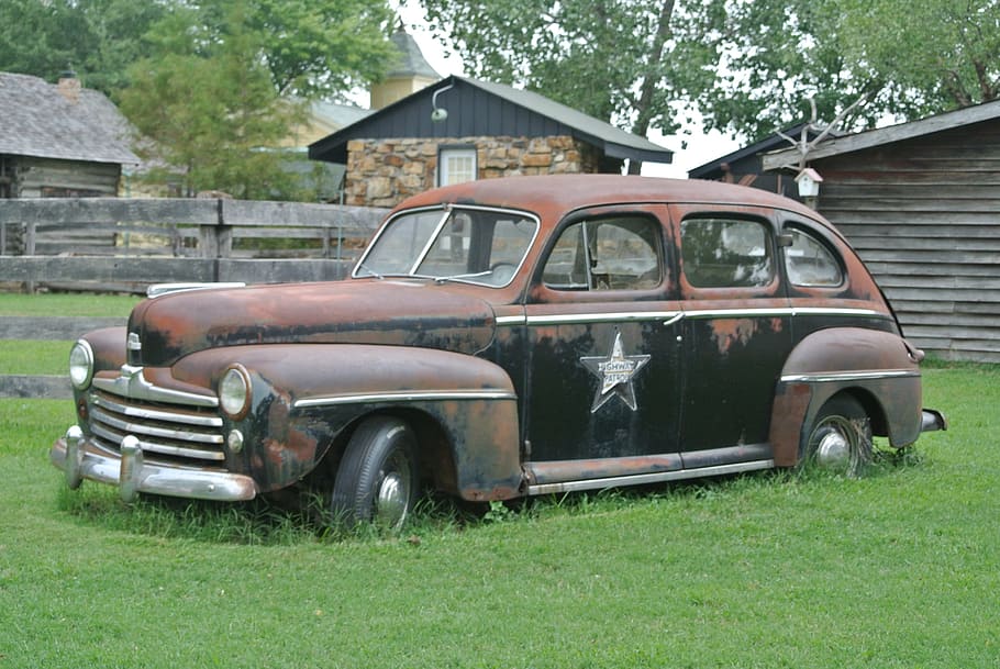 oldtimer, vehicle, old car, automotive, classic, mode of transportation HD wallpaper