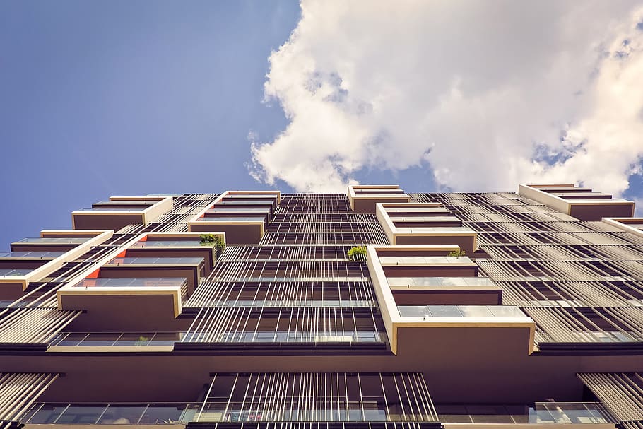 low-angle photo of building, architecture, skyscraper, modern HD wallpaper