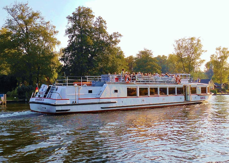Water, River, Steamer, Tourism, more, spree, berlin, autumn HD wallpaper