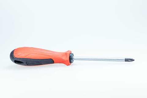 screwdriver, tool, craft, red, phillips, metal, head, background HD wallpaper