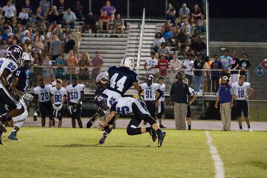 High School, Tackle, Runner, sport, competition, competitive sport HD wallpaper