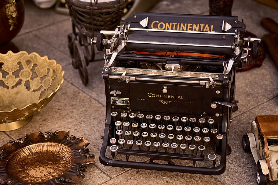 written, typewriter, car, traditional, decorative, old, small HD wallpaper
