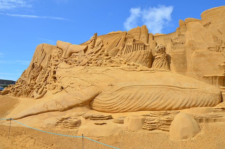 sand sculptures, art, artwork, denmark, søndervig, festival HD wallpaper