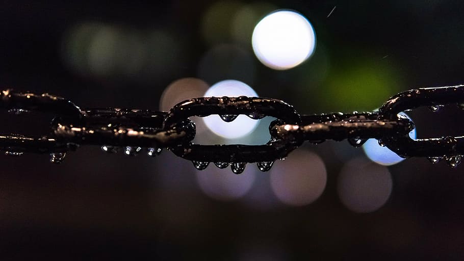 black metal chain, shallow, focus, photography, still, items HD wallpaper