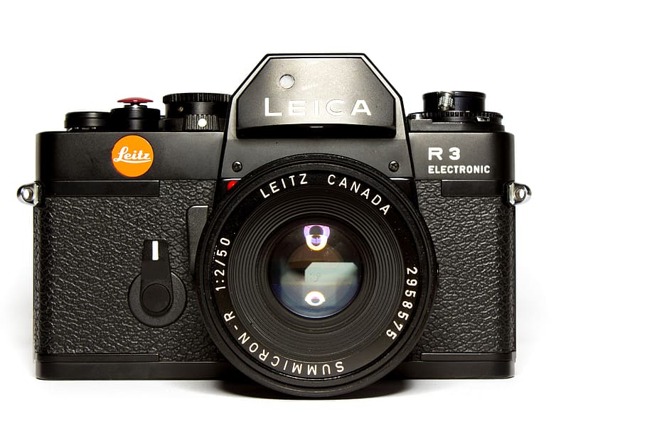 Leica, Camera, Analog, Retro, black, lens, old camera, photograph, HD wallpaper