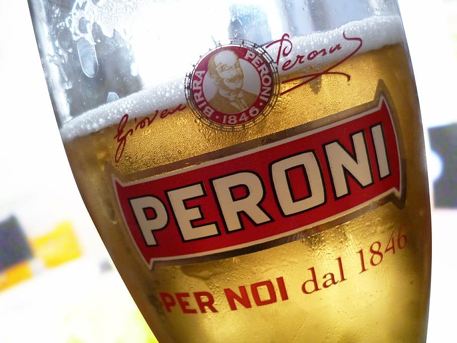 glass of beer, italian trademark, fresh drink, beer - Alcohol, HD wallpaper