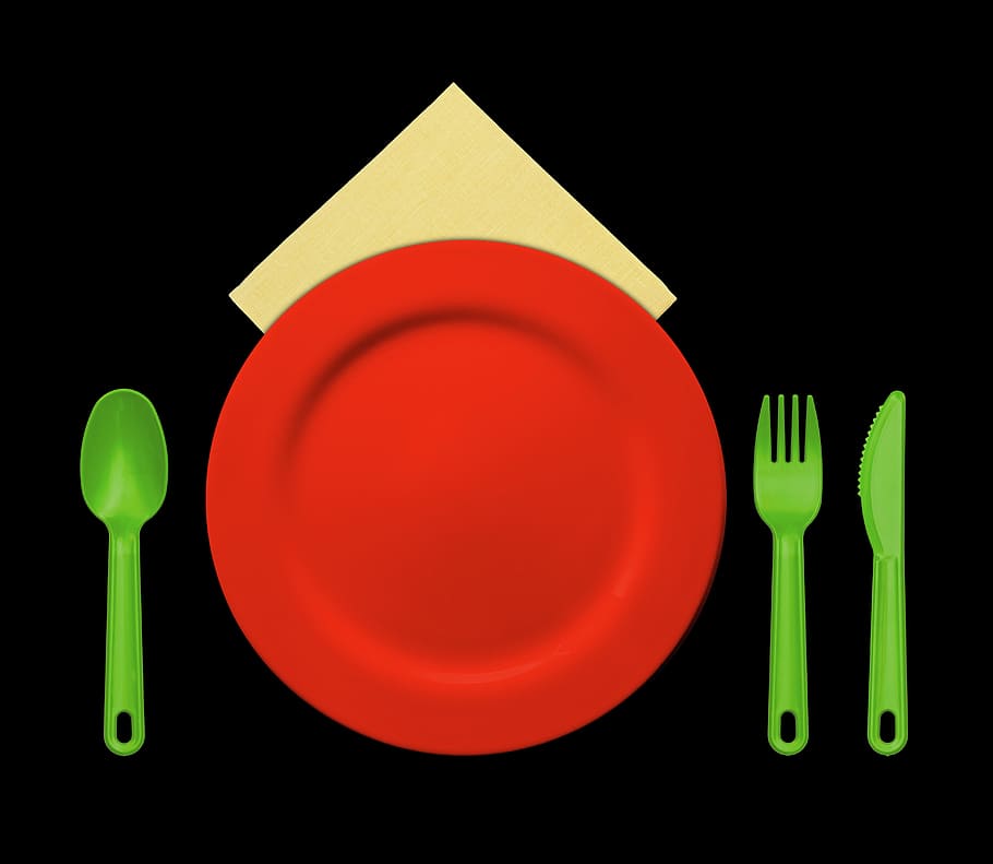HD wallpaper: cutlery, plate, silverware, knife, spoon, plastic, kitchen |  Wallpaper Flare