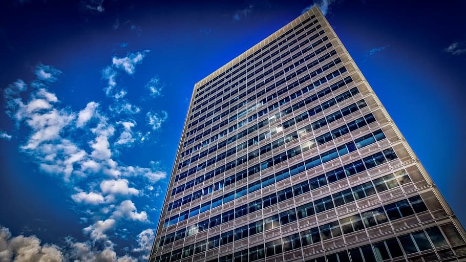 tower, sky, building, skyscraper, city, office building exterior HD wallpaper
