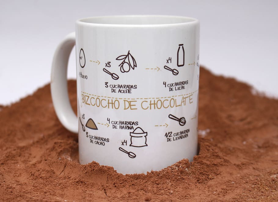 tea, cup, coffe, cocoa, recipe, chocolate, chocolate cake, breakfast, HD wallpaper