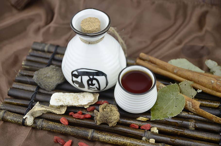 Wine, Still Life, Medicinal Herbs, Tea, bamboo, asia, tea - Hot Drink, HD wallpaper