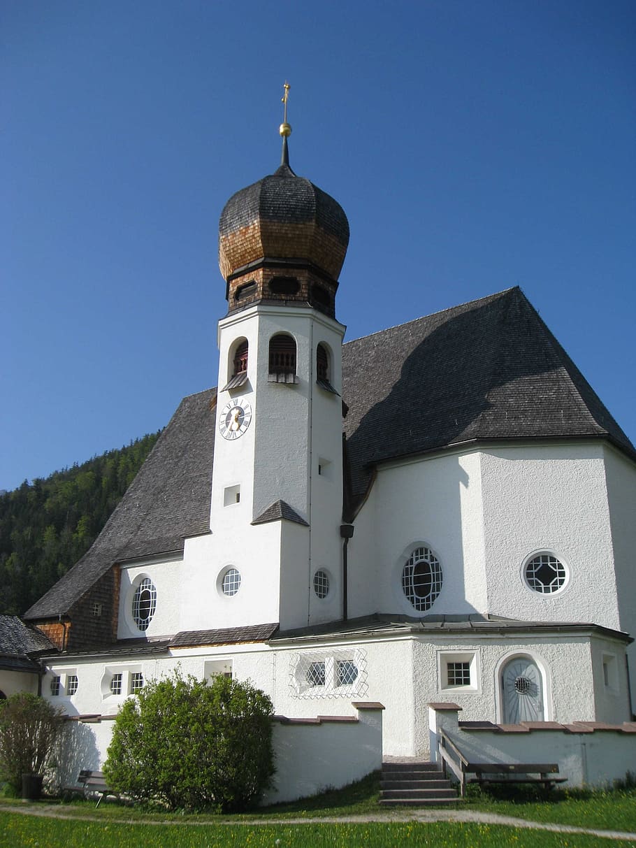 Land, berchtesgardener, schefau, architecture, history, building exterior HD wallpaper