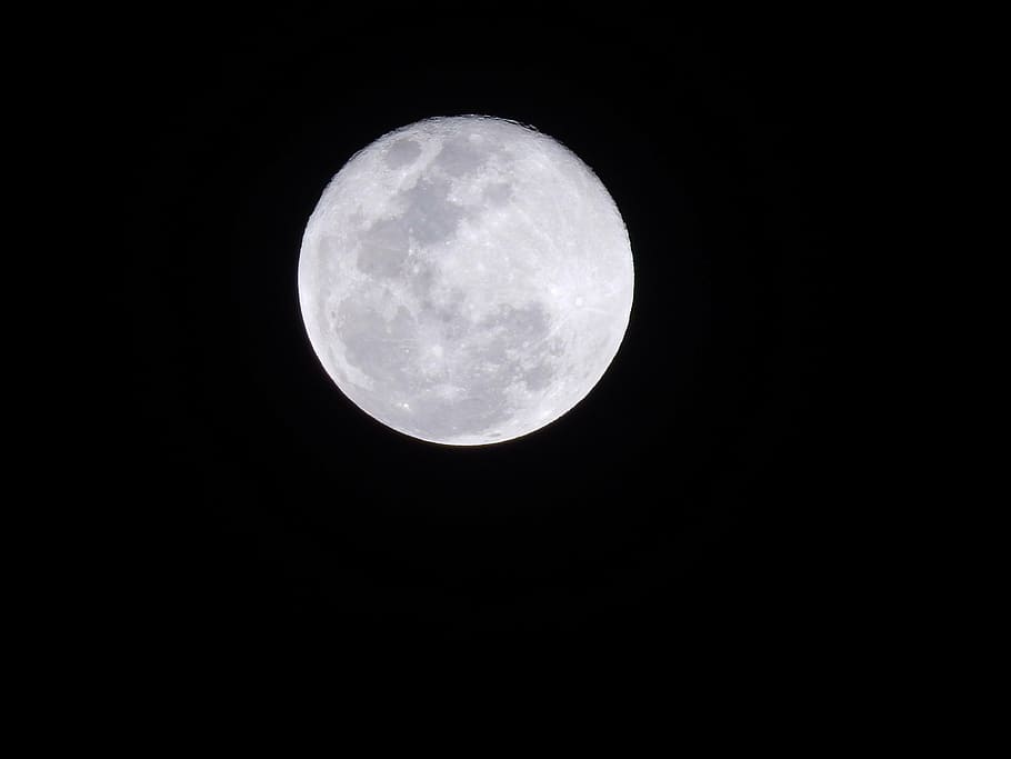 moon, night, sky, moonlight, nocturne, landscape, surreal, dream HD wallpaper