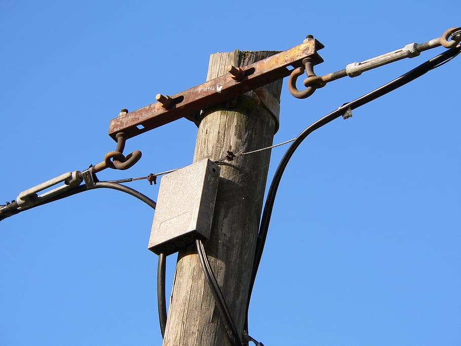 hd wallpaper telephone poles phone lines sky blue outdoors cable wire wallpaper flare wallpaperflare