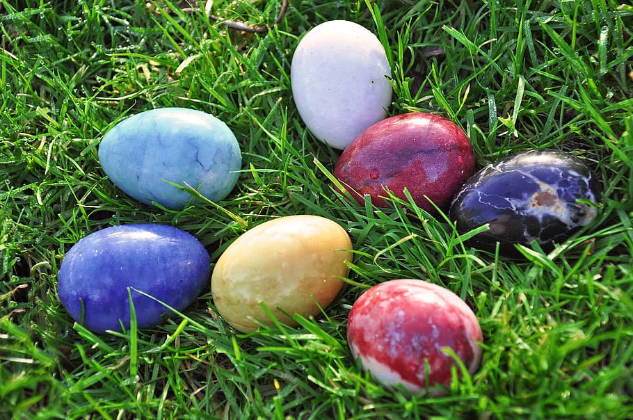 egg, marble, marble eggs, stone, ornament, decoration, colored eggs HD wallpaper
