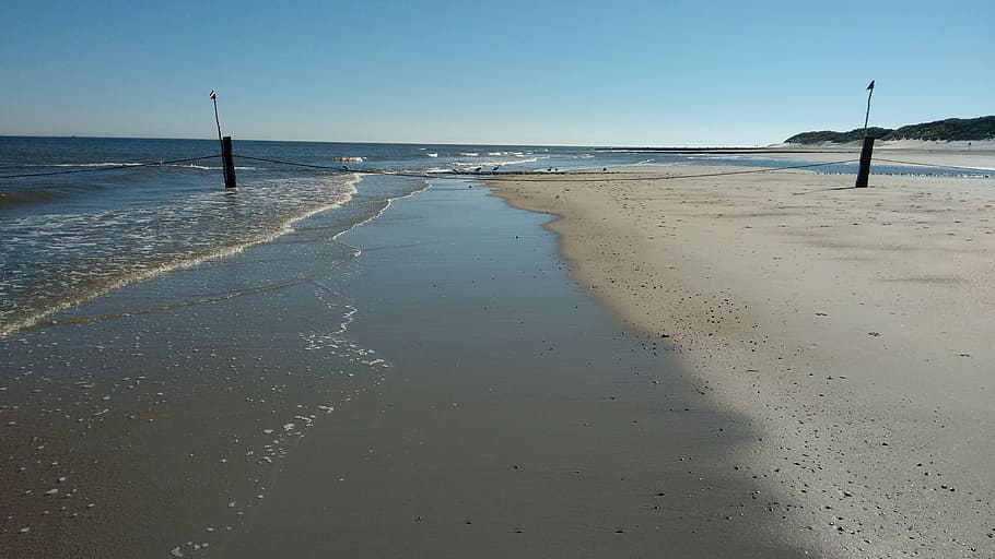 sea, beach, coast, sand, nature, coastline, water, land, sky HD wallpaper