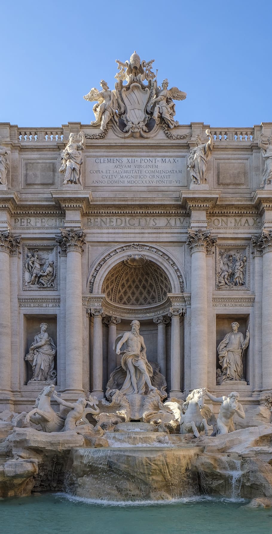 trevi fountain, rome, art, sculpture, art and craft, representation, HD wallpaper